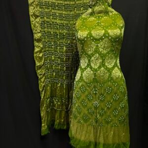 Banarasi bandhej suit