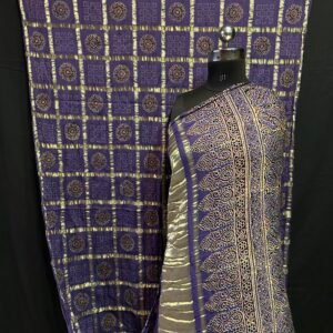 Ajrakh Garchola saree