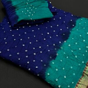 Cotton Bandhej saree