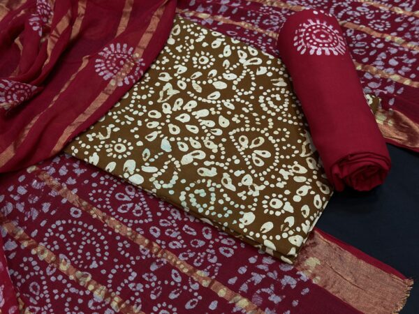Batik print suit