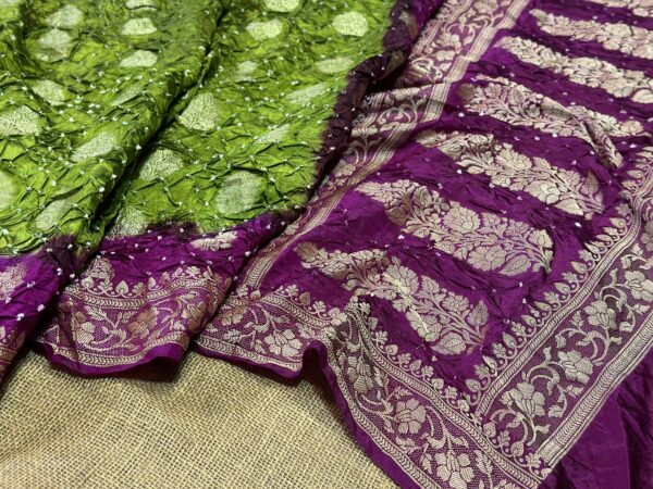 Banarasi Bandhej saree