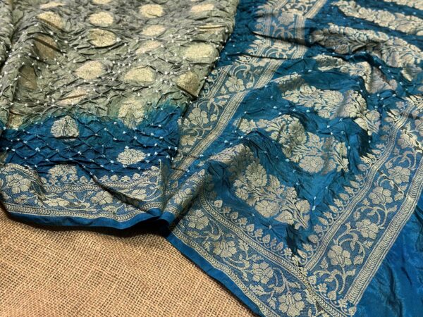 Banarasi Bandhej saree