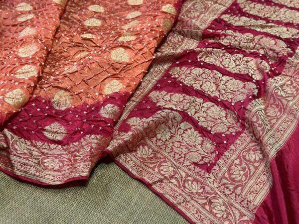 Banarasi Bandhej saree