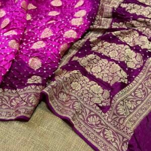 Banarasi Bandhej saree