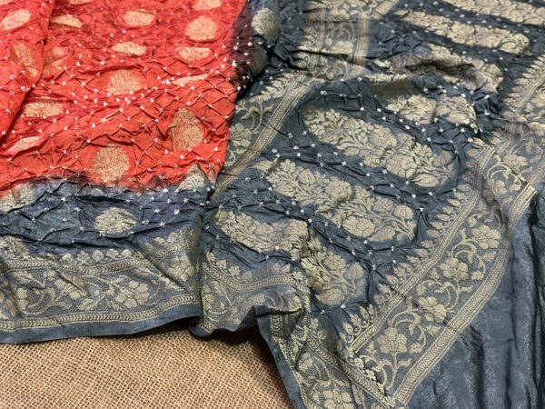 Banarasi Bandhej saree