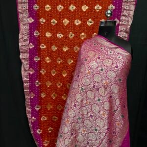 Mina kari Bandhej saree