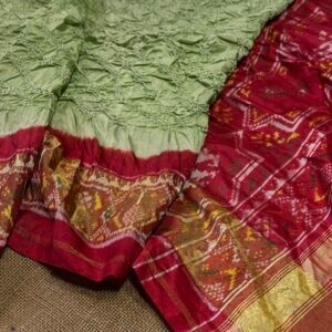 Ikkat Patola Bandhej saree