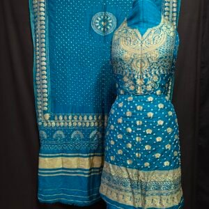 Banarasi bandhej suit