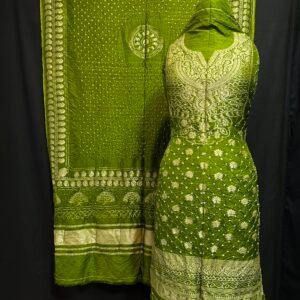 Banarasi bandhej suit