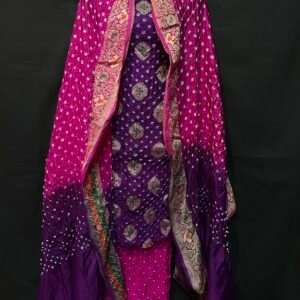 Mina kari bandhej suit