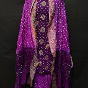 Mina kari bandhej suit