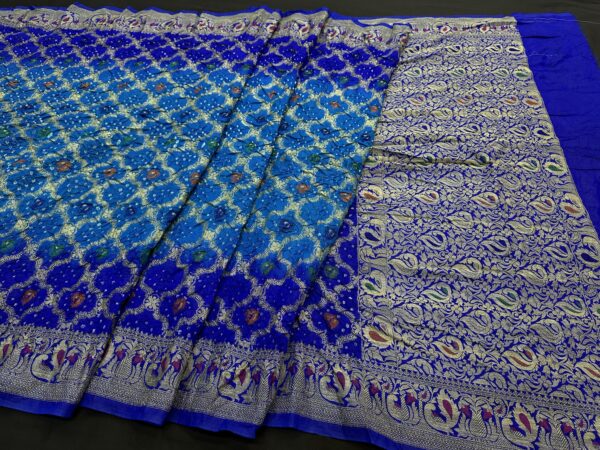 Mina kari Bandhej saree