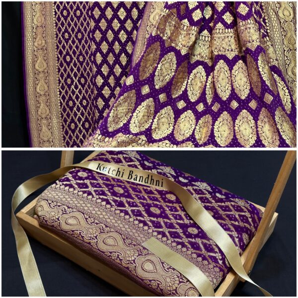 Nim zari bandhej saree