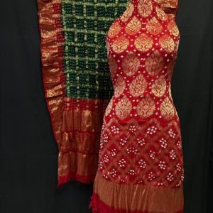 Banarasi bandhej suit