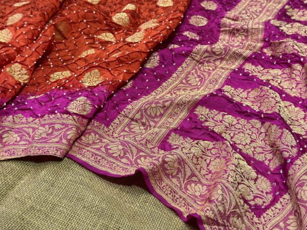 Banarasi Bandhej saree