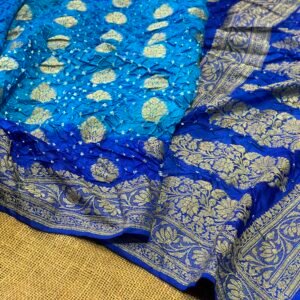 Banarasi Bandhej saree