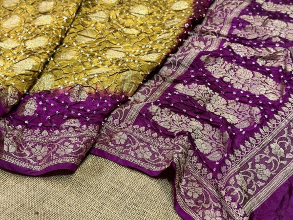 Banarasi Bandhej saree