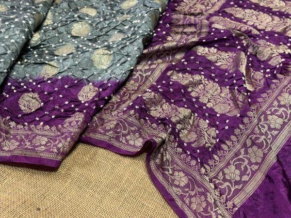 Banarasi Bandhej saree