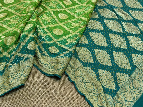 Banarasi bandhej saree