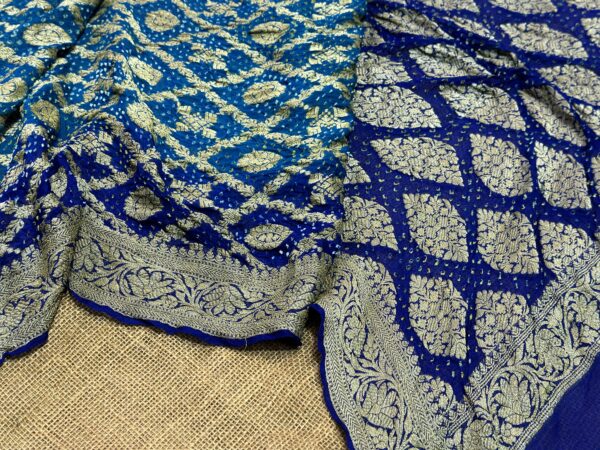 Banarasi bandhej saree