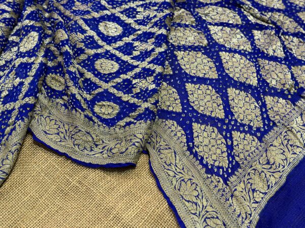 Banarasi bandhej saree