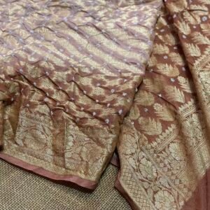 Banarasi Bandhej saree