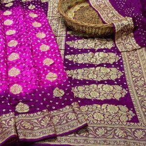 Banarasi Bandhej saree