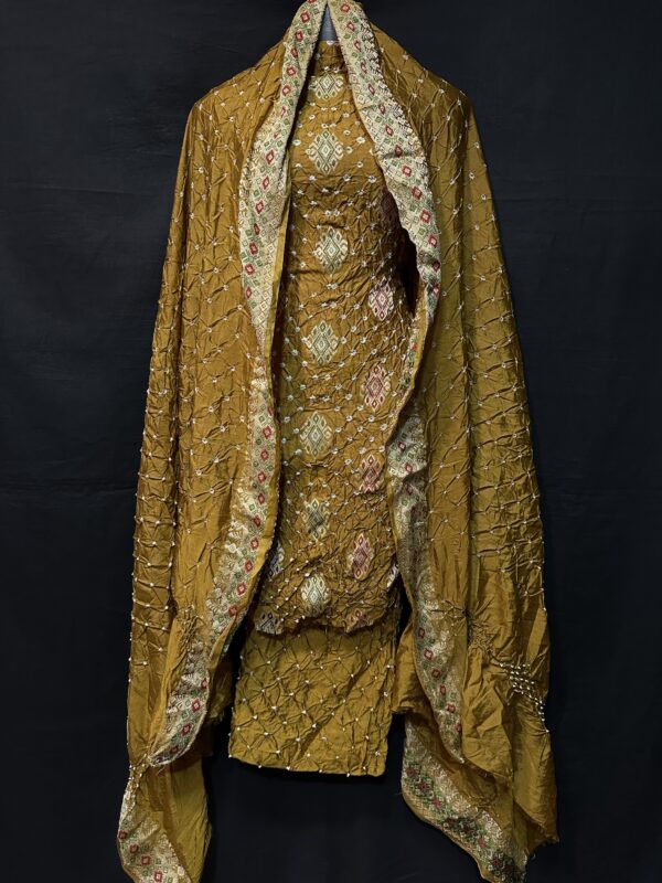 Mina kari Bandhej suit