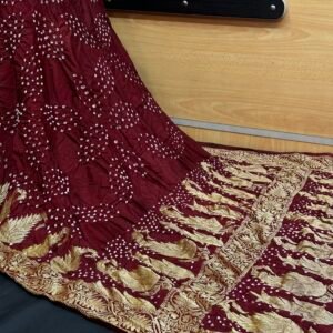 Badam Design Bandhej sarees