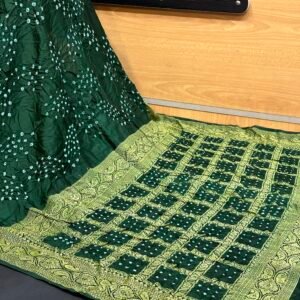 Badam Design Bandhej sarees