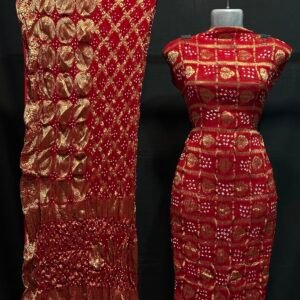 Banarasi Bandhej suit piece