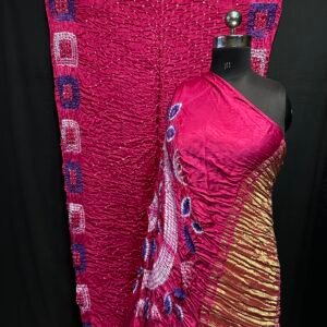 Shibori Bandhej saree