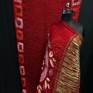 Shibori Bandhej saree