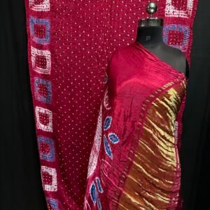 Shibori Bandhej saree