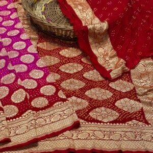 Banarasi Bandhej saree