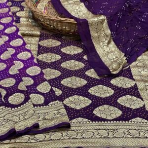 Banarasi Bandhej saree