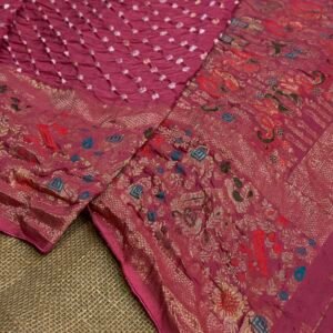 Kanji warm Bandhani saree