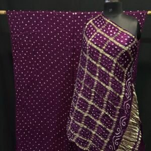 Modal silk Bandhani saree