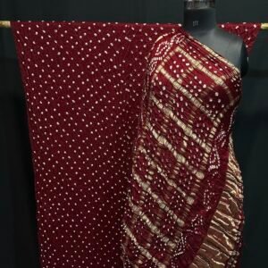 Modal silk Bandhani saree