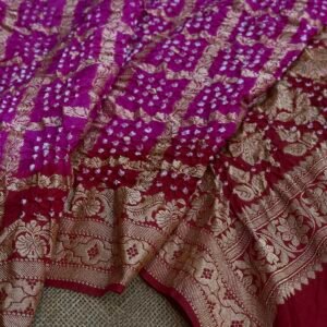 Banarasi Bandhej saree