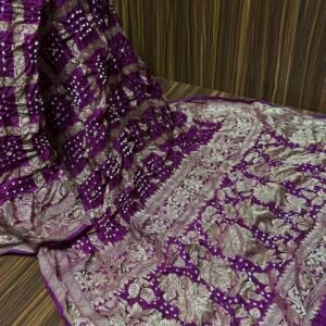 Banarasi Bandhej saree (Garchola)