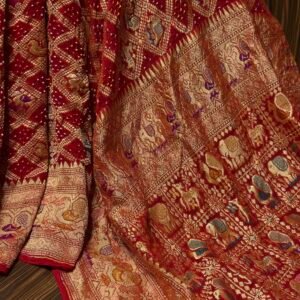 Mina kari Tilfi Bandhej saree