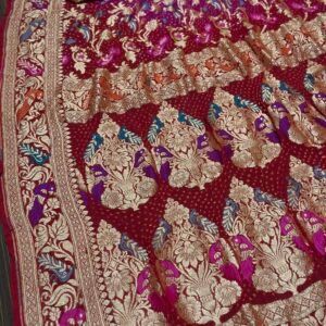 Mina kari Tilfi Bandhej saree