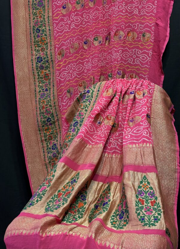 Banarasi rai Bandhej saree
