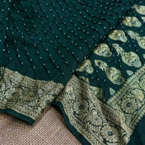 Border Bandhej saree