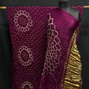 Modal silk Bandhej saree