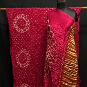 Modal silk Bandhej saree