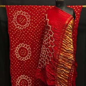 Modal silk Bandhej saree