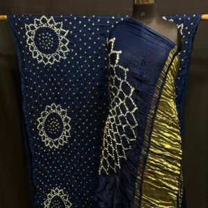 Modal silk Bandhej saree