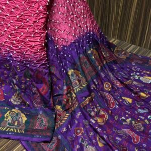 Pethani bandhej saree